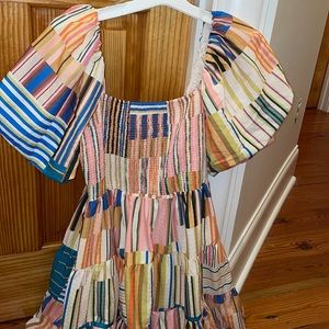 Colorful flowy sun dress